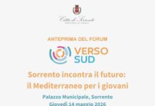 Sorrento, al via oggi il Forum ‘Verso Sud’